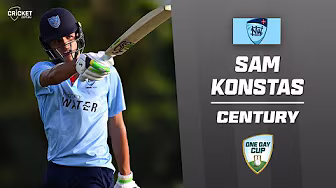 Cramping Konstas returns from Test duties with maiden one-day ton | One-Day Cup 2024-25 background