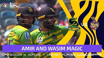 Mohammad Amir and Imad Wasim MASTERCLASS! | Jamaica Tallawahs vs Trinbago Knight Riders | CPL 2023 background