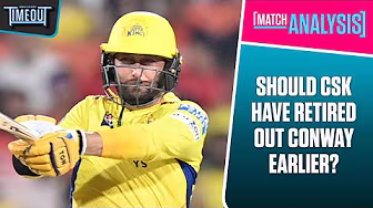 Was it too late to retire out #Conway? #IPL2025 background