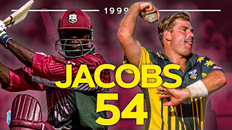 Ridley Jacobs v Shane Warne 👀 | Jacobs Hits 54 Off 60 Balls In Chase! | West Indies v Australia 1999