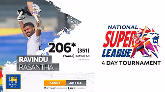 Century Makers | Ravindu Rasantha's 206 vs Kandy | NSL 4-Day Tournament 2025