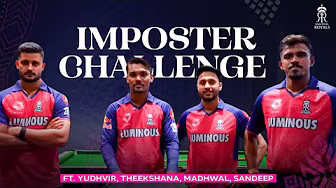 Imposter Challenge ft. Sandy, Yudhvir, Akash, and Theekshana | Rajasthan Royals | IPL 2025