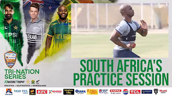 🎥 Visuals from South Africa's practice session 🏏 #3Nations1Trophy
