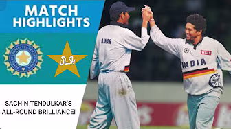 India vs Pakistan | Match Highlights | Tendulkar’s All-Round Brilliance! | Robin Singh’s Tight Spell