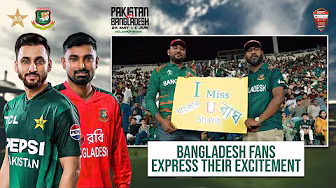 Bangladesh fans express their excitement at the #PAKvBAN T20I series in Lahore 🏏 | PCB | M2N1A background