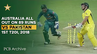 PCB Archive - Australia endure dramatic collapse | 89 all out! | PAK vs AUS 1st T20I 2018 | M7C2A