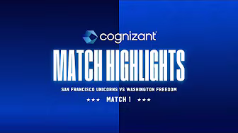 Cognizant Major League Cricket 2025 Match Highlights | San Francisco Unicorns vs. Washington Freedom background