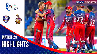 ILT20 Match | Cricket Highlights | Dubai Capitals vs Abu Dhabi Knight Riders | Match-29 #ilt20