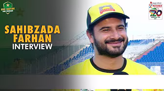 Sahibzada Farhan Interview | Faisalabad vs Peshawar | Match 35 | National T20 Cup 2025 | PCB | M2L1A