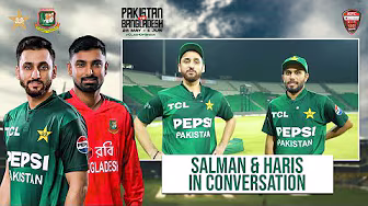 Pakistan T20I captain Salman Ali Agha and centurion Mohammad Haris in conversation 💯🎙️| PCB | M2N1A