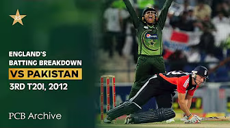 PCB Archive | England's Batting Breakdown | Fall of Wickets | PAK vs ENG 2012 | M4B2A