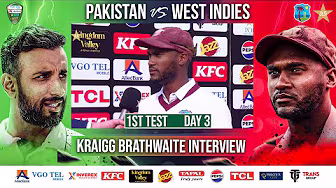 Kraigg Brathwaite Interview | Pakistan vs West Indies | 1st Test Day 3 | PCB | M2I1A