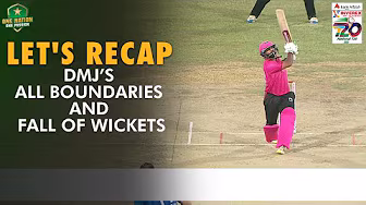 Let's Recap Dera Murad Jamali's All Boundaries & FOW | Match 8 | National T20 Cup 2025 | PCB | M2L1