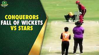 Conquerors' fall of wickets vs Stars | National Women's T20 Tournament 2024-25