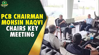 PCB Chairman chairs key meeting on upcoming tours & importance of domestic cricket | PCB | MA2A backdrop
