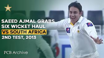PCB Archive - Saeed Ajmal Grabs 6️⃣ Wicket Haul Against Proteas | PAK vs SA 2nd Test, 2013 | M8B2A