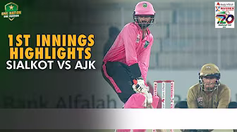 1st Innings Highlights | Sialkot vs AJK | Match 28 | National T20 Cup 2025 | PCB | M2L1A