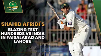 Shahid Afridi’s Blazing Test Hundreds vs India in Faisalabad & Lahore! | 2006 Classic | PCB | MA2A background
