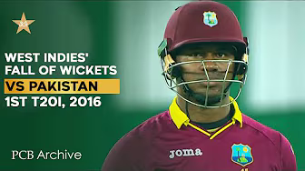 PCB Archive - WI Skittled for 115 | West Indies' Fall of Wickets | PAK vs WI 1st T20I 2016 | M5C2A background