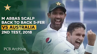 PCB Archive - Mohammad Abbas takes second consecutive five-fer | PAK vs AUS 2nd Test 2018