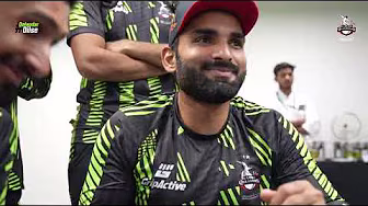 Which Qalandar takes the iPhone 16 after KK v LQ? 🧐 | Dressing Room | Lahore Qalandars | HBL PSL 10 background