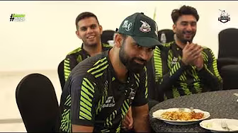 LQ PDP’s newest poster boy, Salman Mirza 🌟 | Post-Match Dressing Room Debrief | PZ v LQ | HBL PSL 10 background
