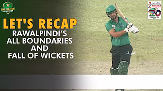 Let's Recap Rawalpindi's All Boundaries & FOW | Match 15 | National T20 Cup 2025 | PCB | M2L1 background