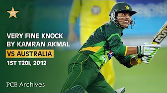 PCB Archive - Kamran Akmal Played a very Fine Knock | 1st T20I | PAK vs AUS 2012 Series | M6B2A