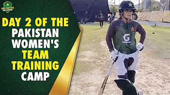 Day 2️⃣ of the 🇵🇰 Women's Team training camp as they gear up for the ICC WCWCQ 2025 | PCB | MA2A background