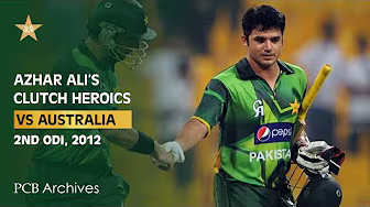 PCB Archive - Azhar Ali’s Clutch Heroics Crush Australia! ⚡| PAK vs AUS 2nd ODI, 2012 | PCB | M4B2A background