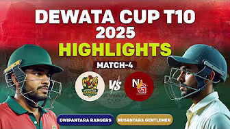 Dewata Cup T10 2025 I Match 4 I Dwipantara Rangers VS Nusantara Gentlemen I Full Highlights