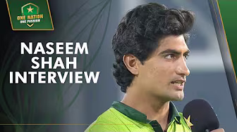 Naseem Shah Interview | Grand Inauguration of the New-Look National Bank Stadium, Karachi background