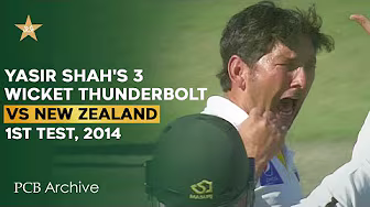 PCB Archive - Yasir Shah's 3️⃣ - Wicket Thunderbolt! | PAK vs NZ 1st Test 2014 | M2C2A