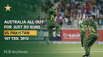 PCB Archive - Complete Collapse: Australia All Out for 89 | PAK vs AUS, 1st T20I, 2012 | PCB | M4B2A background
