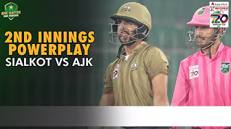 2nd Innings Powerplay | Sialkot vs AJK | Match 28 | National T20 Cup 2025 | PCB | M2L1A