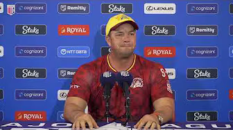Post-game Press Conference Match 10: Texas Super Kings VS San Francisco Unicorns |Albie Morkel| background