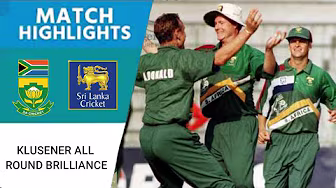 Sri Lanka vs South Africa | Lance Klusener All-Round Brilliance 54 (41 balls) and 6/49 With The Ball background