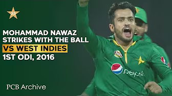 PCB Archive - Mohammad Nawaz Strikes With the Ball | PAK vs WI 1st ODI 2016 | M5C2A