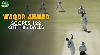Waqar Ahmed scores 122 off 185 balls | SNGPL vs KRL | President's Trophy Grade-I 2024-25 background