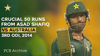 PCB Archive - Asad Shafiq's Crucial 5️⃣0️⃣ Runs | PAK vs AUS 3rd ODI 2014 | M1C2A