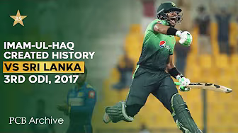 PCB Archive - Historic Hundred đŻ By Imam-ul-Haq on His ODI Debut | PAK vs SL 3rd ODI 2017 | M6C2A