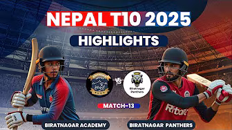 Nepal T10 2025| Match 13 | Birat Cricket Club & Academy VS Biratnagar Panthers I FullHighlights