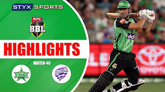Big Bash League | Melbourne Stars Vs Hobart Hurricanes | Match-40 | Highlights #styxsports #bbl