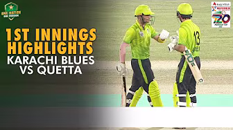 1st Innings Highlights | Karachi Blues vs Quetta | Match 10 | National T20 Cup 2025 | PCB | M2L1