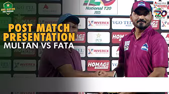 Post Match Presentation | Multan vs FATA | Match 26 | National T20 Cup 2025 | PCB | M2L1A background