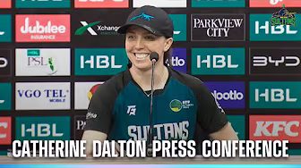 Catherine Dalton post-match press conference | IU v MS background