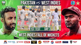 West Indies Fall of Wickets | Pakistan vs West Indies | 1st Test Day 3 | PCB | M2I1A