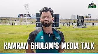 Kamran Ghulam's media talk during the Sultans' training session in Karachi | HBL PSL 10