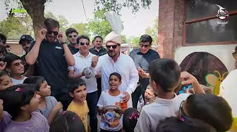 Shaheen’s promise kept! HBL PSL 10 Trophy reaches SOS! | Lahore Qalandars | HBL PSL 10 Champions background