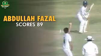 Opening batter Abdullah Fazal scores 89 | Ghani Glass vs HEC | President's Trophy Grade-I 2024-25 background